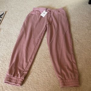 NWT 7 for all mankind pink joggers